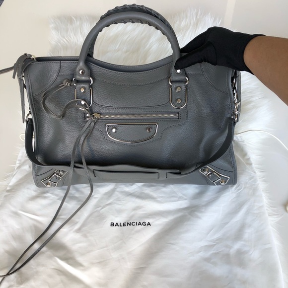 Balenciaga Handbags - Balenciaga Metallic Edge City